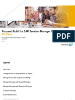 Focused Build For SAP Solution Manager 7.2 (SP6) : Fix Pace