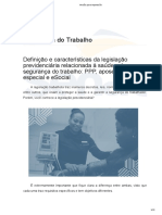 Legislação previdenciária e segurança do trabalho