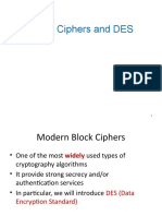 Modern Block Ciphers Like DES