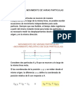 Analisis Del Movimiento de Varias Particulas