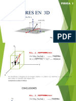 Vectores 3D ángulos cosenos directores