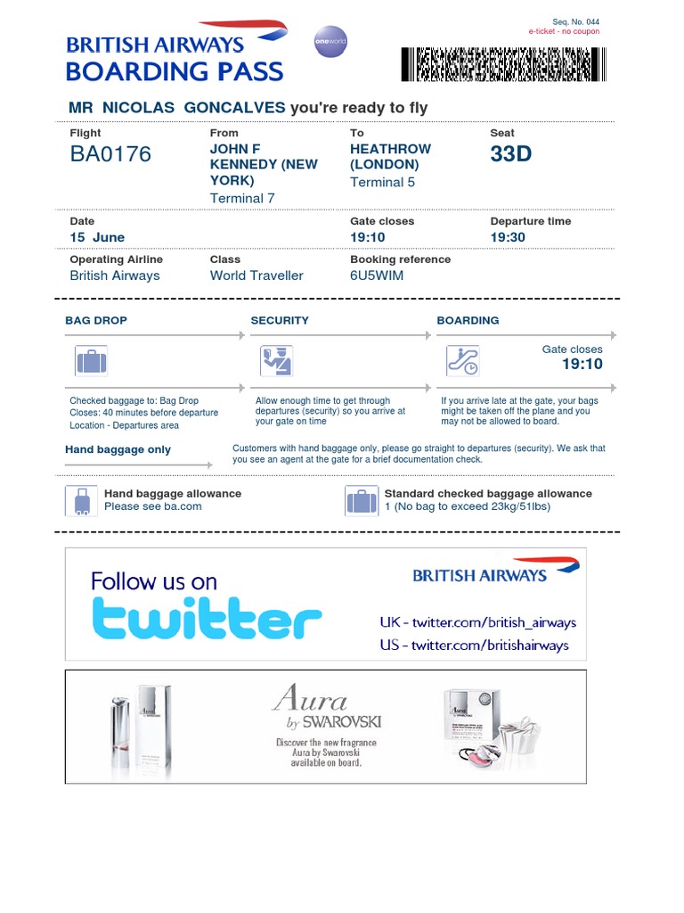 British Airways Flight BA0176 Details | PDF | Airlines | Aviation
