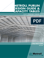 Metroll Purlin Design Guide & Capacity Tables: C & Z Standard Purlins