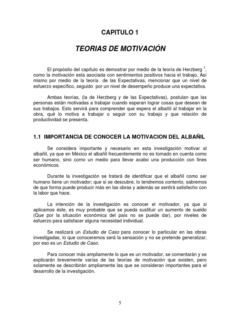 Teoria de La Motivacion | PDF | Motivación | Motivacional