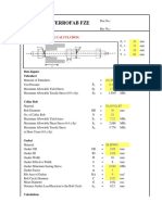 Ferrofab Fze: Collar Bolt Sizing Calculation