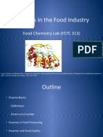 Enzymes in The Food Industry: Food Chemistry Lab (FSTC 313)