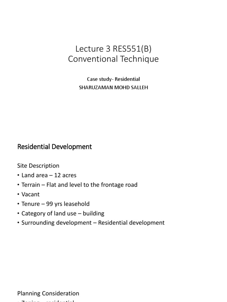 Residential Development Viability Analysis | PDF | Economics ...