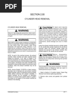 SECTION 2.00: Cylinder Head Removal