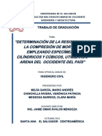 TESIS DETERMINACIÓN DE LA RESISTENCIA A LA COMPRESIÓN DE MORTERO EMPLEANDO ESPECIMENES CILÍNDRICO