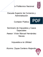 Impuestos A La Utilidad-Zayas Centeno Alejandro