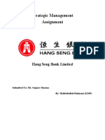 Strategic Management Assignment: Impact of Subprime Crisis on Hang Seng Bank