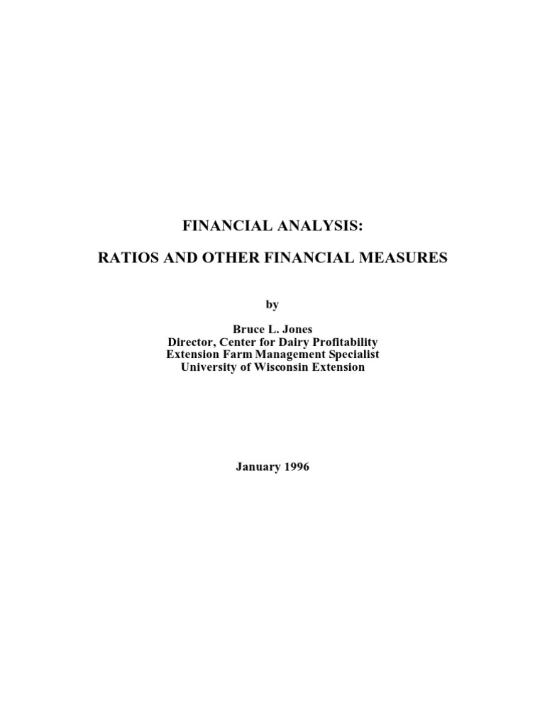 Financial Analysis Ratios and Other Measures | PDF | Revenue | Debt
