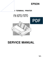 Manual de Servicio Epson fx-1170