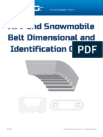 ATV and Snowmobile Belt Dimensional and Identification Guide