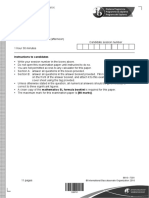 Mathematics Standard Level Paper 1: Instructions To Candidates