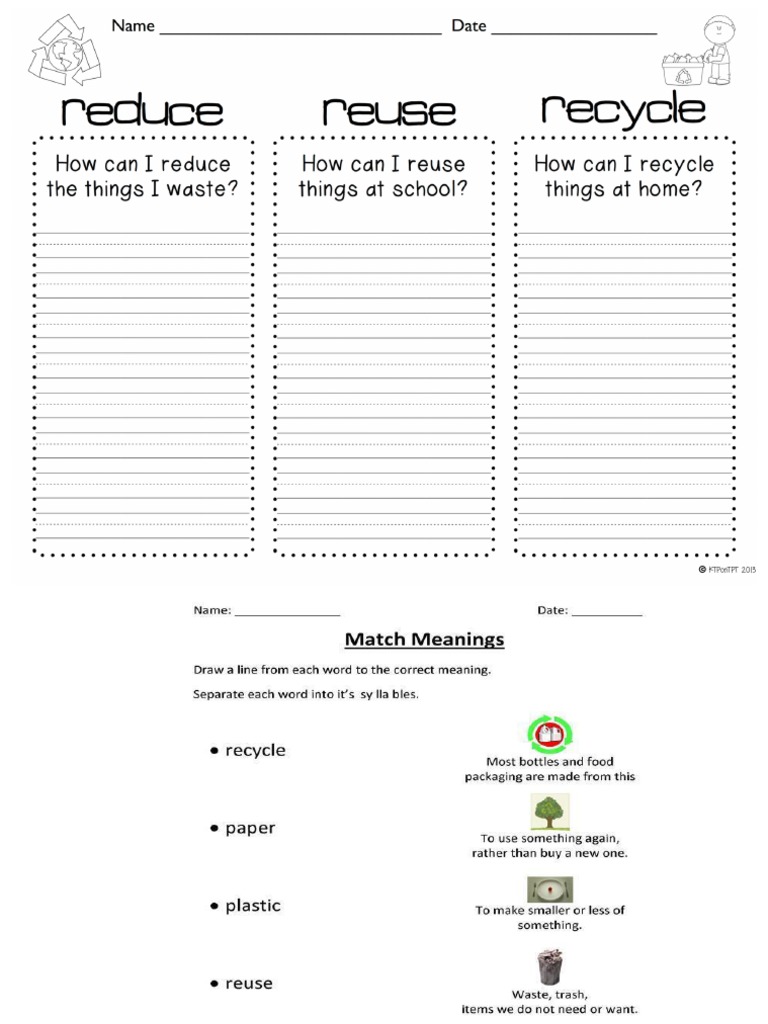 Reduce Reuse Recycle | PDF