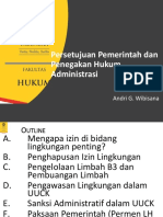 Persetujuan Lingkungan Pasca UU 11 2020 Diskusi LEIP Jan 2021