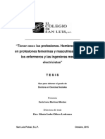 Tienen Sexo Las Profesiones Hombres y Mujeres en Profesiones Femeninas y Masculinas, El Caso de Los Enfermeros y Las Ingenieras Mecánicas Electricistas