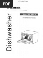 Sheffield Bench Top Dishwasher Manual - PLA0963W PLA0963S