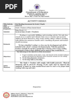 Activity Design For Oral Reading Assessment