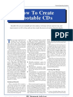 How to create bootable CDs