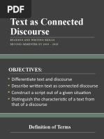 Lesson 2 Text As Connected Discourse