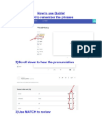 How To Use Quizlet 1) Use LEARN To Remember The Phrases