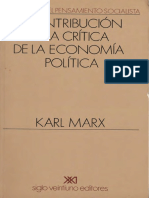 Marx, Karl - Contribucion a La Economía Política [1859] (1980)