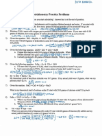 Stoichiometry & Percent Yield Practice