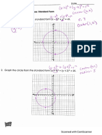 Circles in The Coordinate - Plane Standard Form