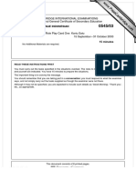 Cambridge International Examinations International General Certificate of Secondary Education