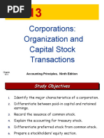 Corporations: Organization and Capital Stock Transactions: Accounting Principles, Ninth Edition