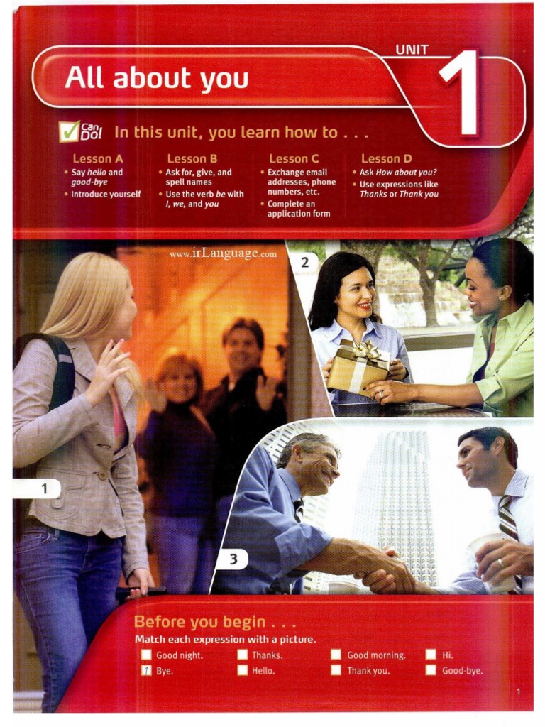 Unit 1 Touchstone 1 2nd Ed. | PDF | Human Communication