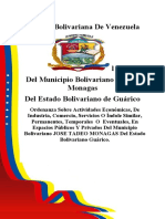 ORDENANZA NUEVA ACTIVIDADES ECONOMICAS MUNICIPIO MONAGAS Lista