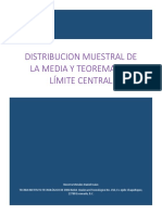 Distribucion Muestral de La Media y Teorema Central Del Limite