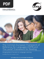 CEFR - 1 Lexile Range