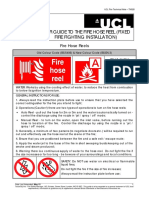 User Guide To The Fire Hose Reel (Fixed Fire Fighting Installation)