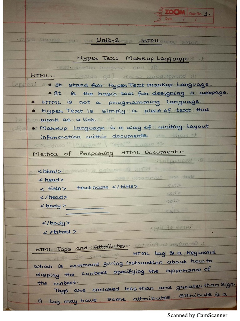 Web Technology Notes | PDF