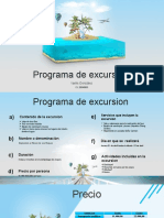 programa de excursion