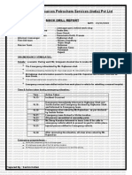 Contract Resources Petrochem Services (India) PVT LTD: Mock Drill Report