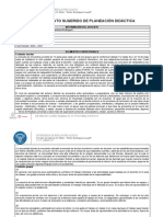 Formato Sugerido de Planeación Didáctica