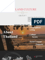 Thailand Culture: Group 7