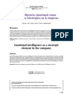 La Inteligencia Emocional Como Elemento Estratégico en La Empresa