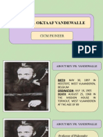 Rev. Fr. Oktaaf Vandewalle: Cicm Pioneer