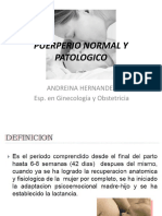 Puerperio Normal y Patologico