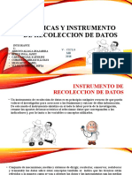 TECNICAS Y INSTRUMENTO DE RECOLECCION DE DATOS