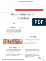 Linea de Tiempo-Evolución de La Calidad - Infogram