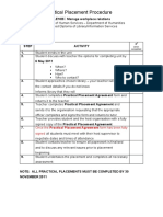 Practical Placementprocedurethe