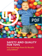 Safety and Quality For Toys: Key Learnings From EU Recalls 2015 Edition