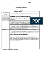 Thesis Statement Claim (Point-Of-View)